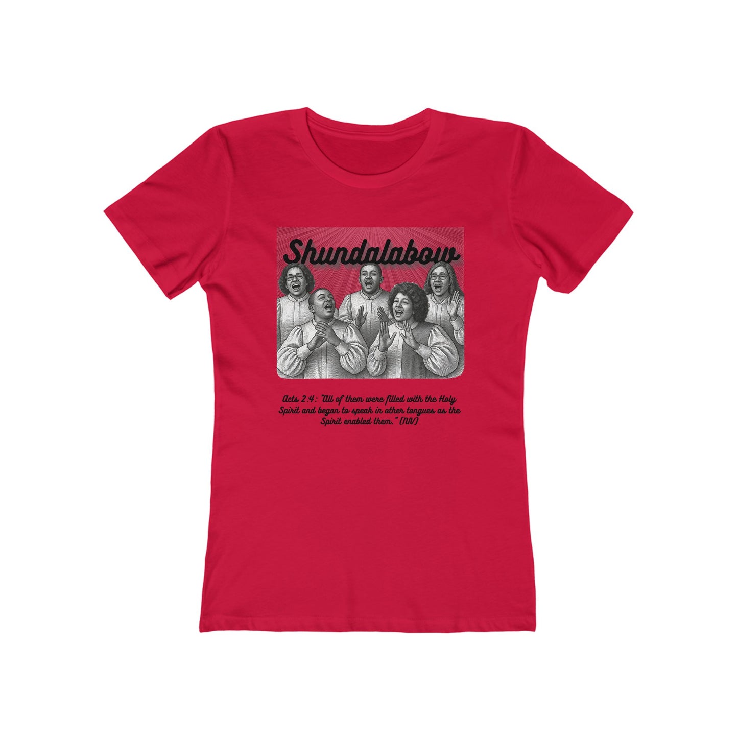 Choir Shundalabow — Women’s Boyfriend Fit Celebration T-Shirt
