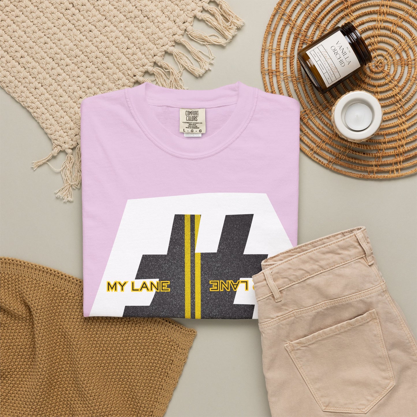 Black White Yellow Lanes Tee - Unisex T-shirt