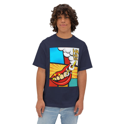 Comic 3Ha Tee – Oversized Box Graphic T-Shirt