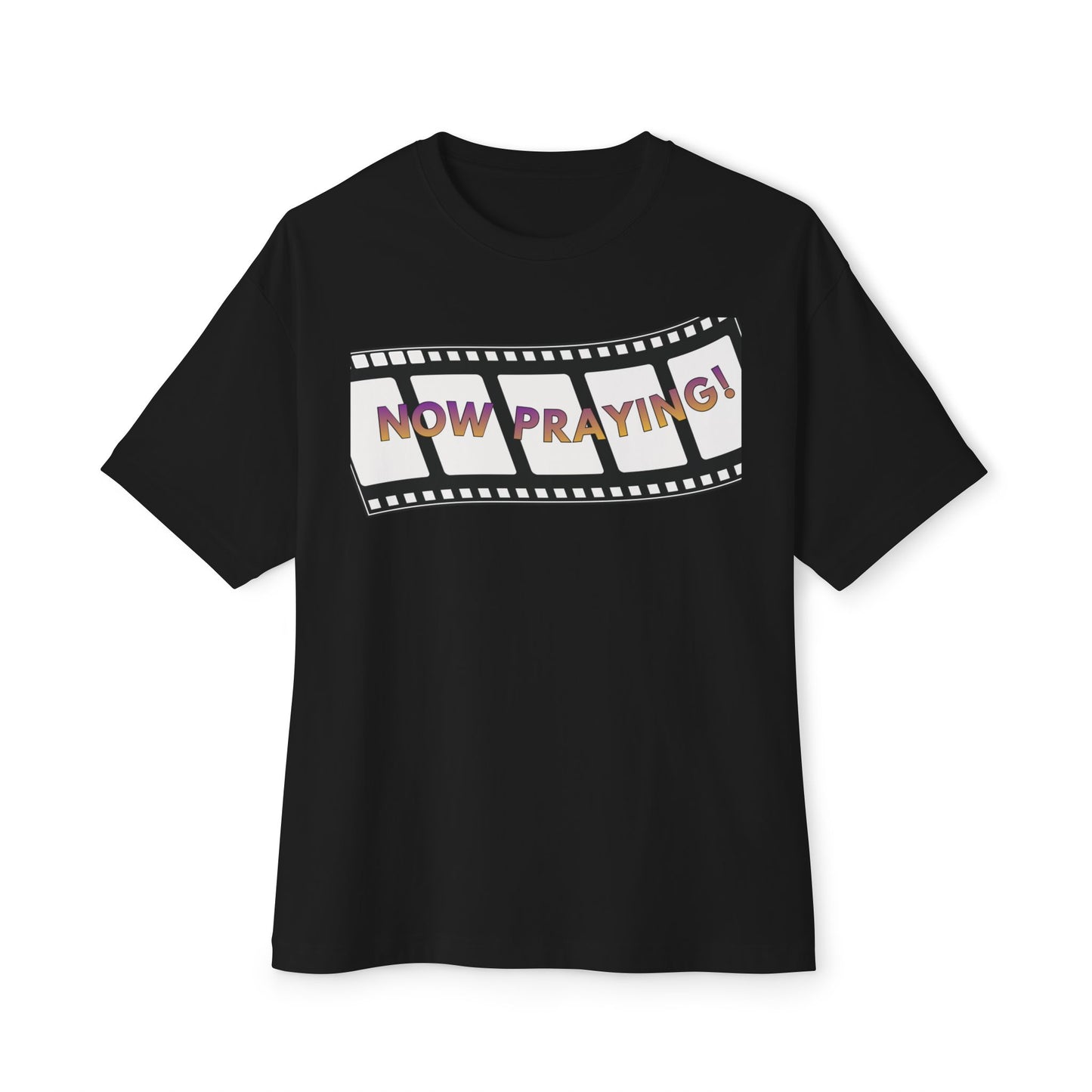 NOW PRAYING Tee – Oversized Box Graphic T-Shirt