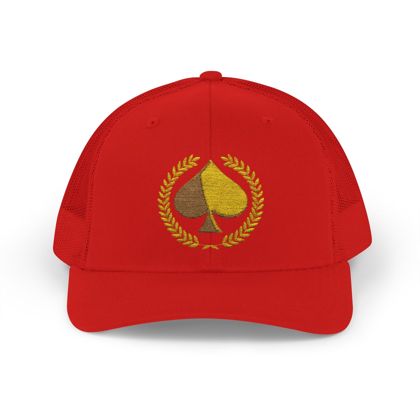 Unisex Gold Ace Snapback Trucker Cap - Embroidered