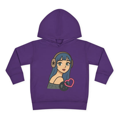 In Her Happy Wearing Headphones - Toddler Hoodie RS3326