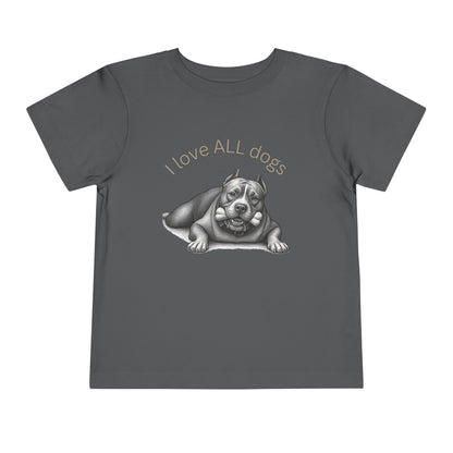 I Love All Dogs Tee - Graphic Toddler T-Shirt