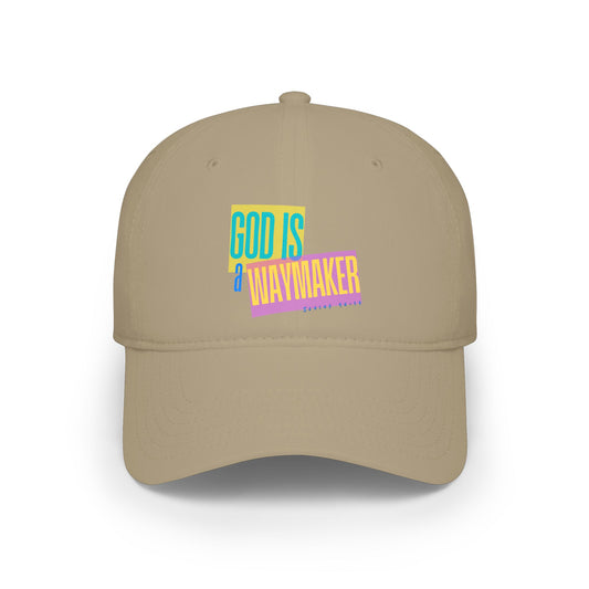 Unisex God is a Waymaker Low-Profile Baseball Cap - Printed