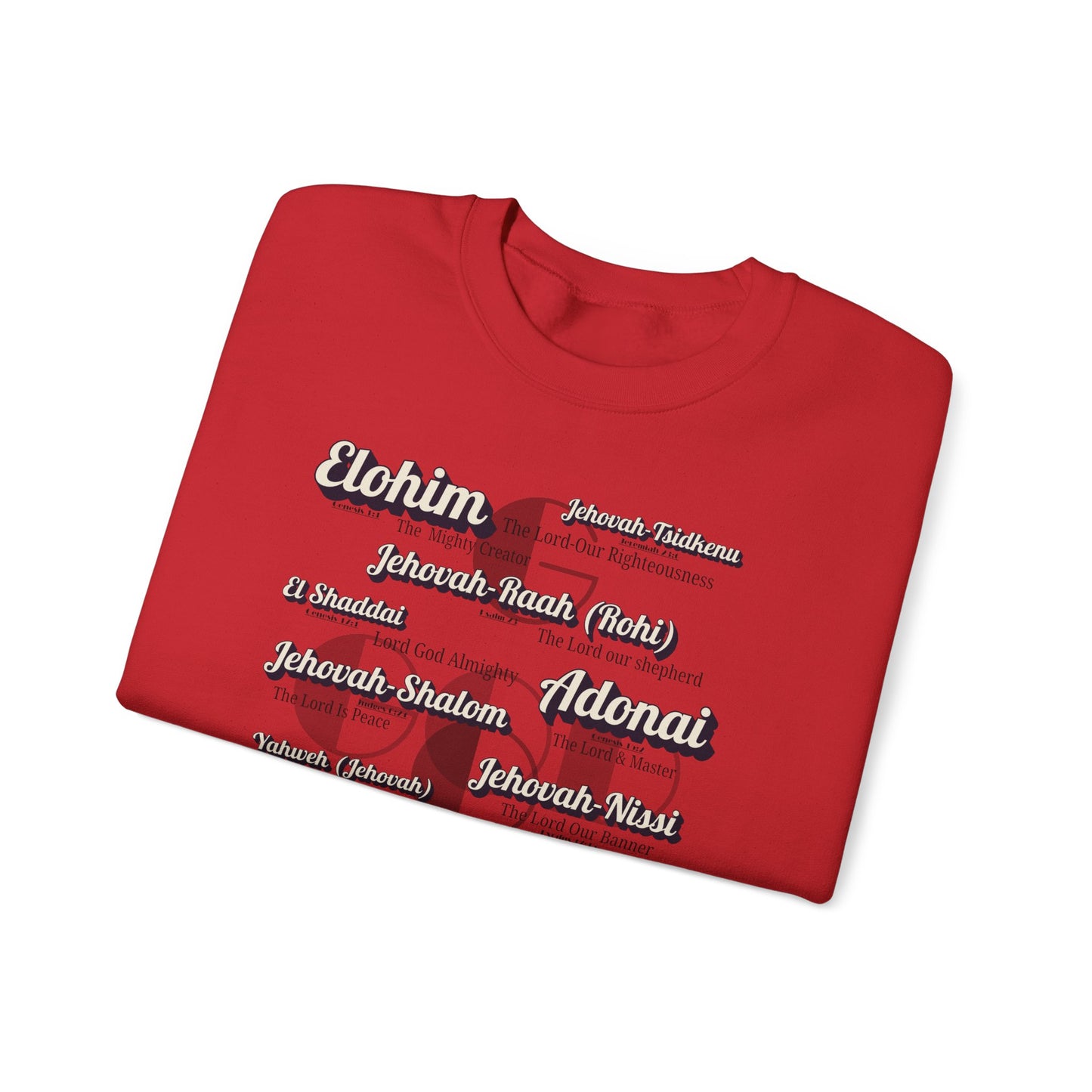 Names of God - Graphic Crewneck Sweatshirt