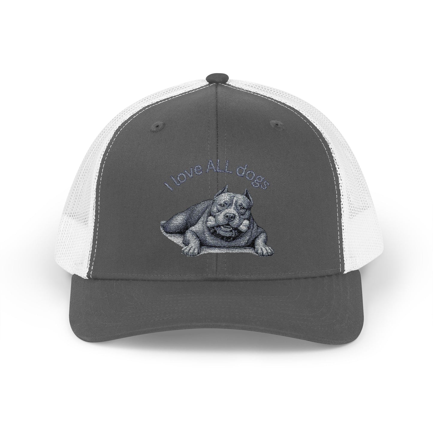 Unisex I love ALL Dogs Snapback Trucker Cap - Embroidered
