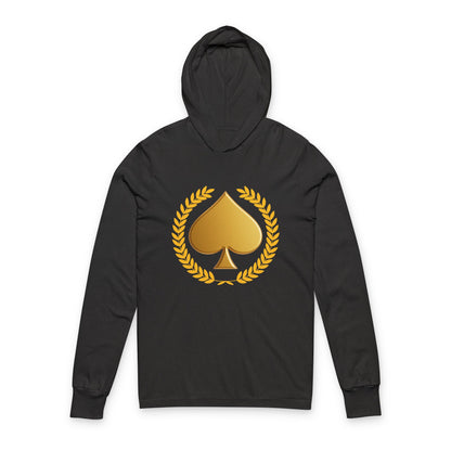 Gold Spade - Hooded Long Sleeve T-Shirt