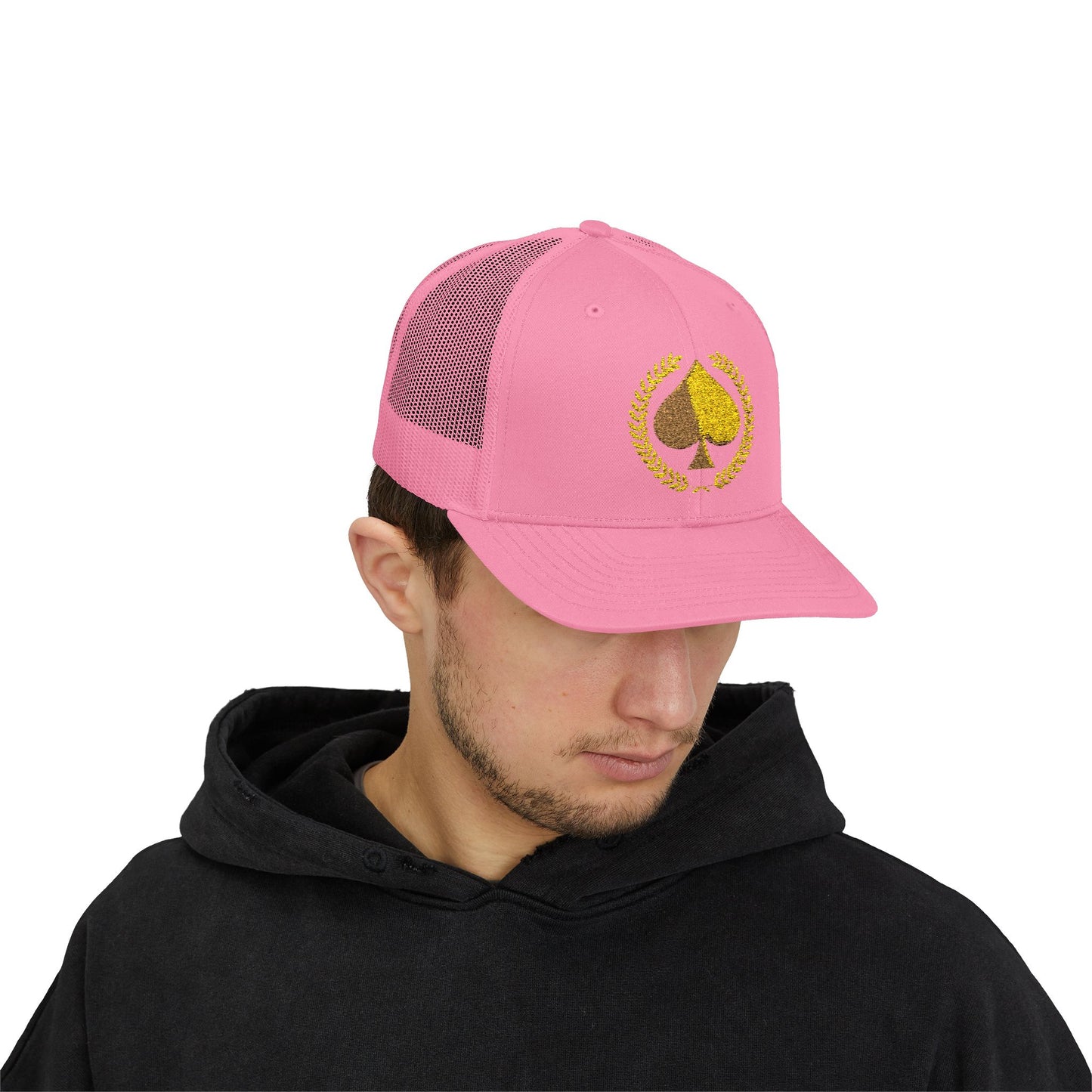 Unisex Gold Ace Snapback Trucker Cap - Embroidered