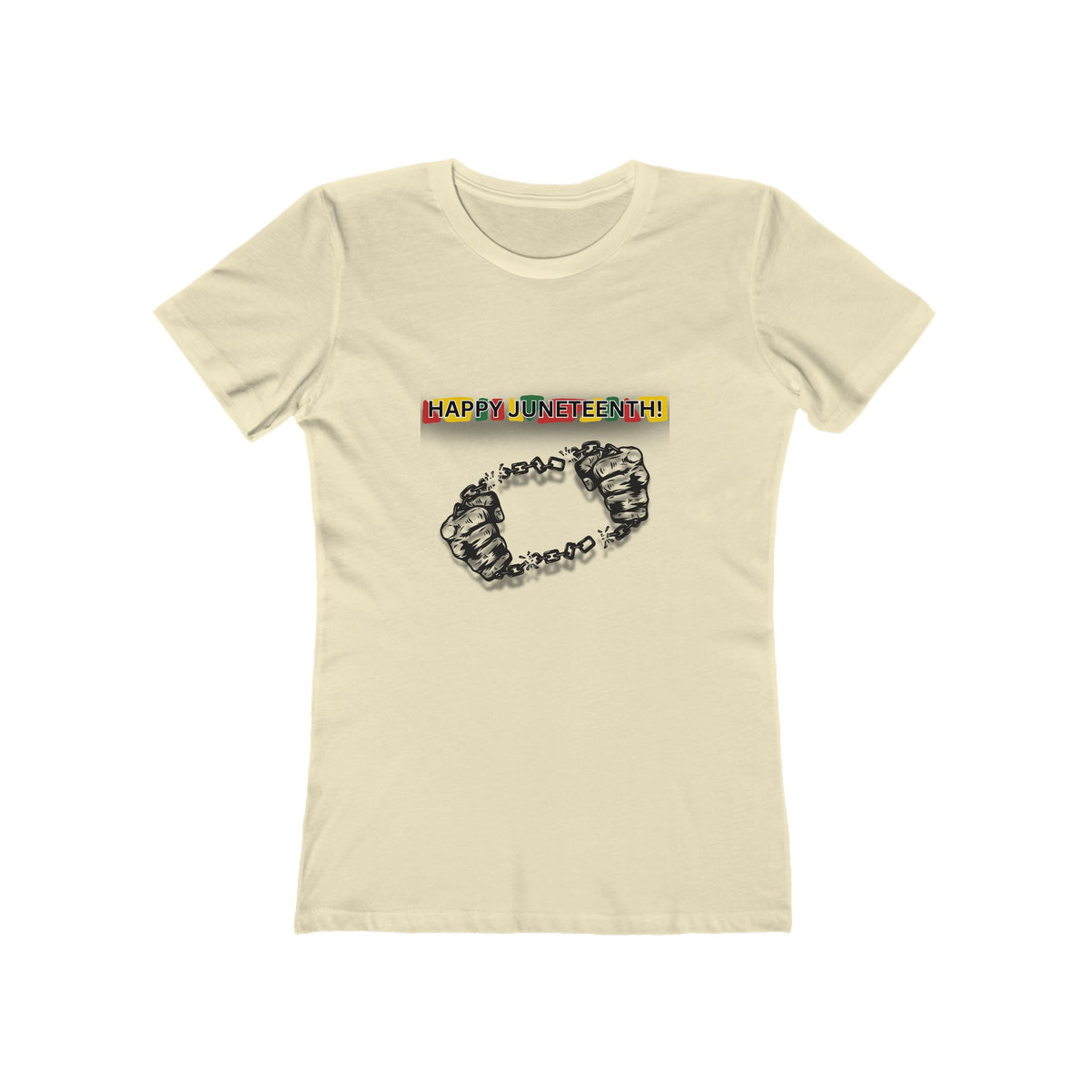 Chain Break Happy Juneteenth— Women’s Boyfriend Fit Celebration T-Shirt