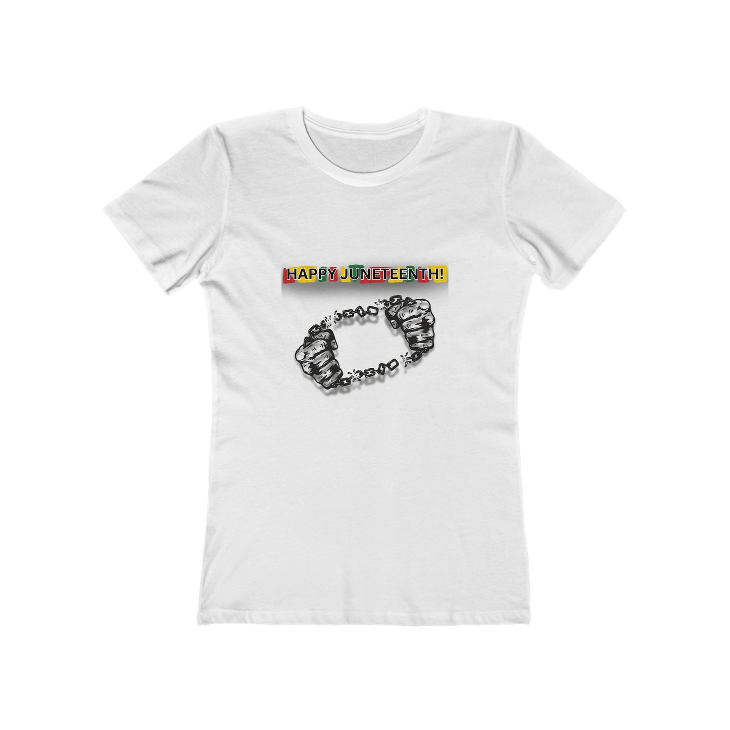 Chain Break Happy Juneteenth— Women’s Boyfriend Fit Celebration T-Shirt
