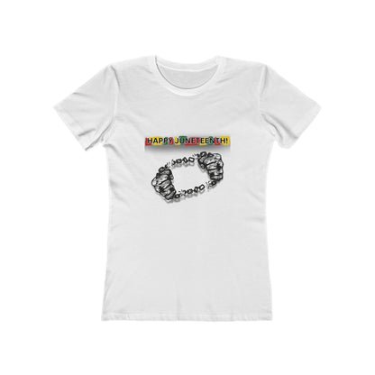 Chain Break Happy Juneteenth— Women’s Boyfriend Fit Celebration T-Shirt