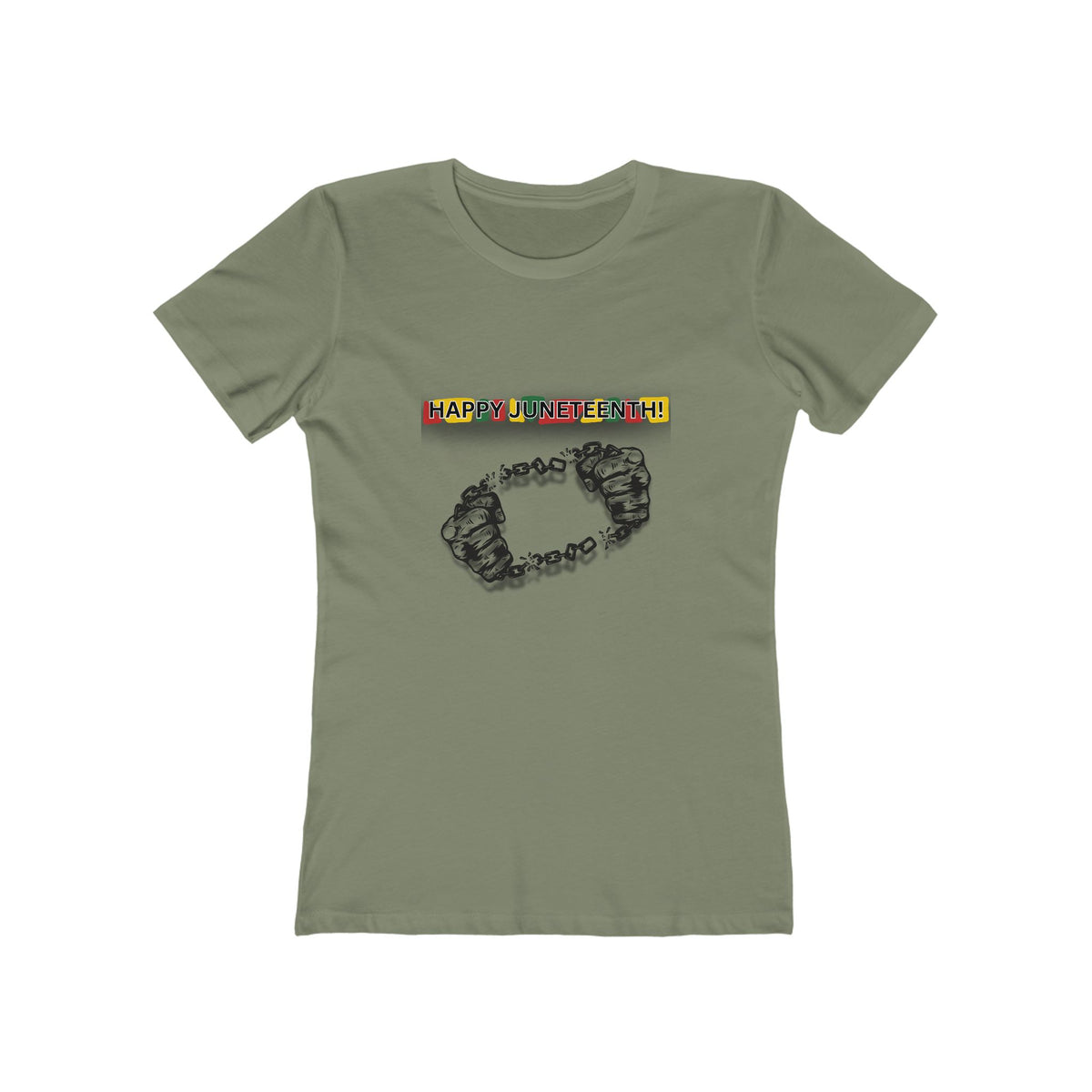 Chain Break Happy Juneteenth— Women’s Boyfriend Fit Celebration T-Shirt