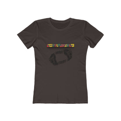 Chain Break Happy Juneteenth— Women’s Boyfriend Fit Celebration T-Shirt