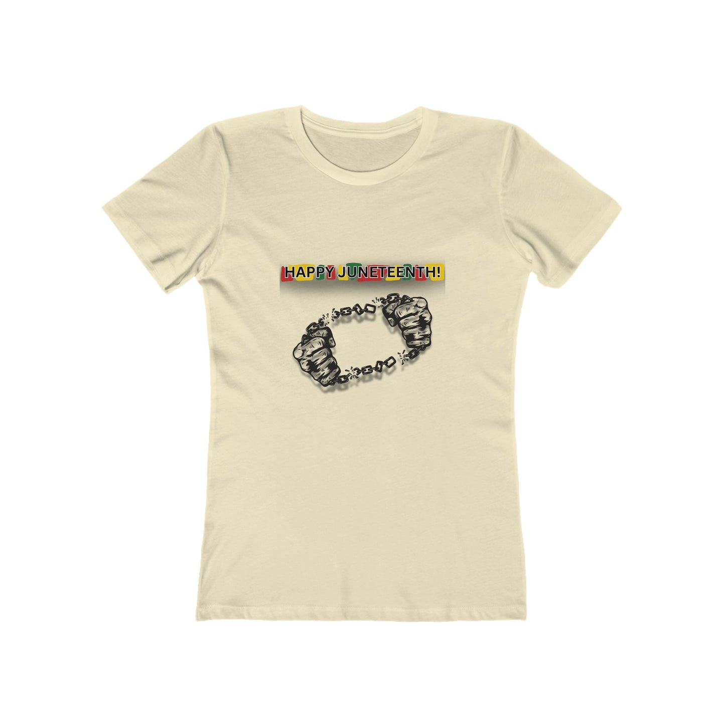Chain Break Happy Juneteenth— Women’s Boyfriend Fit Celebration T-Shirt