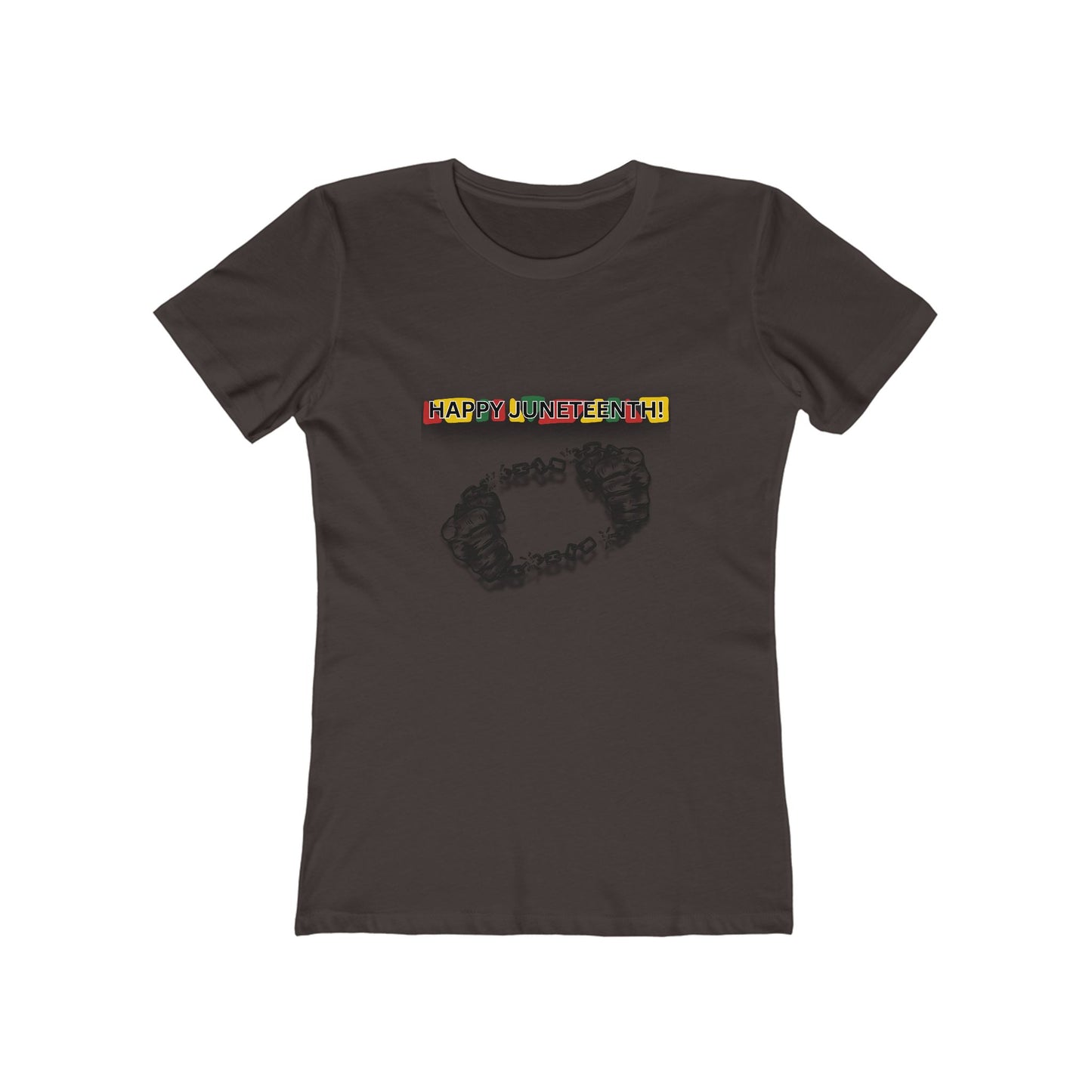 Chain Break Happy Juneteenth— Women’s Boyfriend Fit Celebration T-Shirt