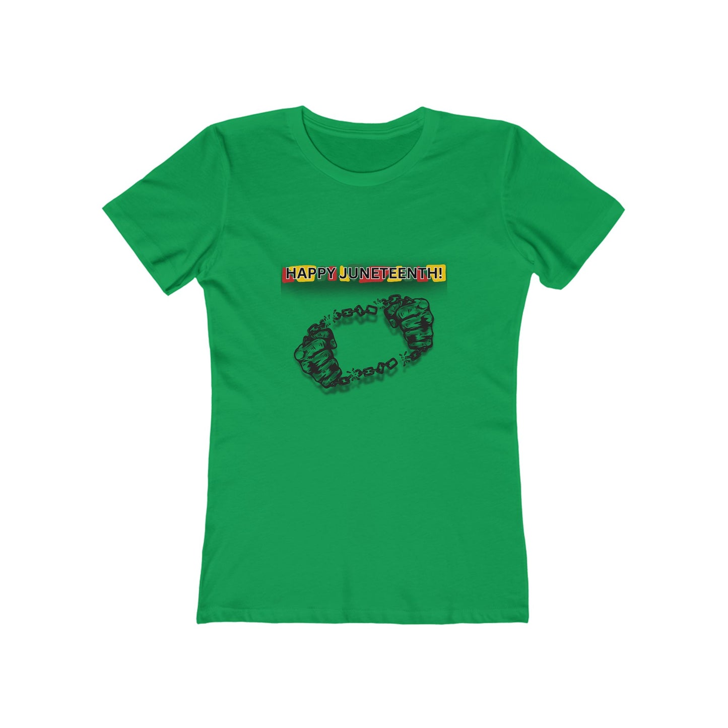 Chain Break Happy Juneteenth— Women’s Boyfriend Fit Celebration T-Shirt