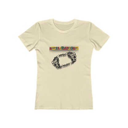 Chain Break Happy Juneteenth— Women’s Boyfriend Fit Celebration T-Shirt