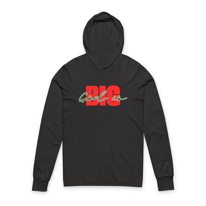 God Is Big Red/Black - Hooded Long Sleeve T-Shirt