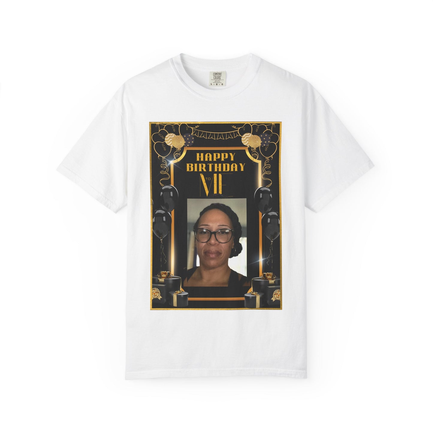 Black & Gold Bold Font Me B Day Personalize It! Tee - Unisex T-shirt