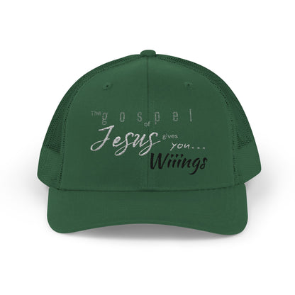 Unisex The Gospel of Jesus Gives... Snapback Trucker Cap - Embroidered