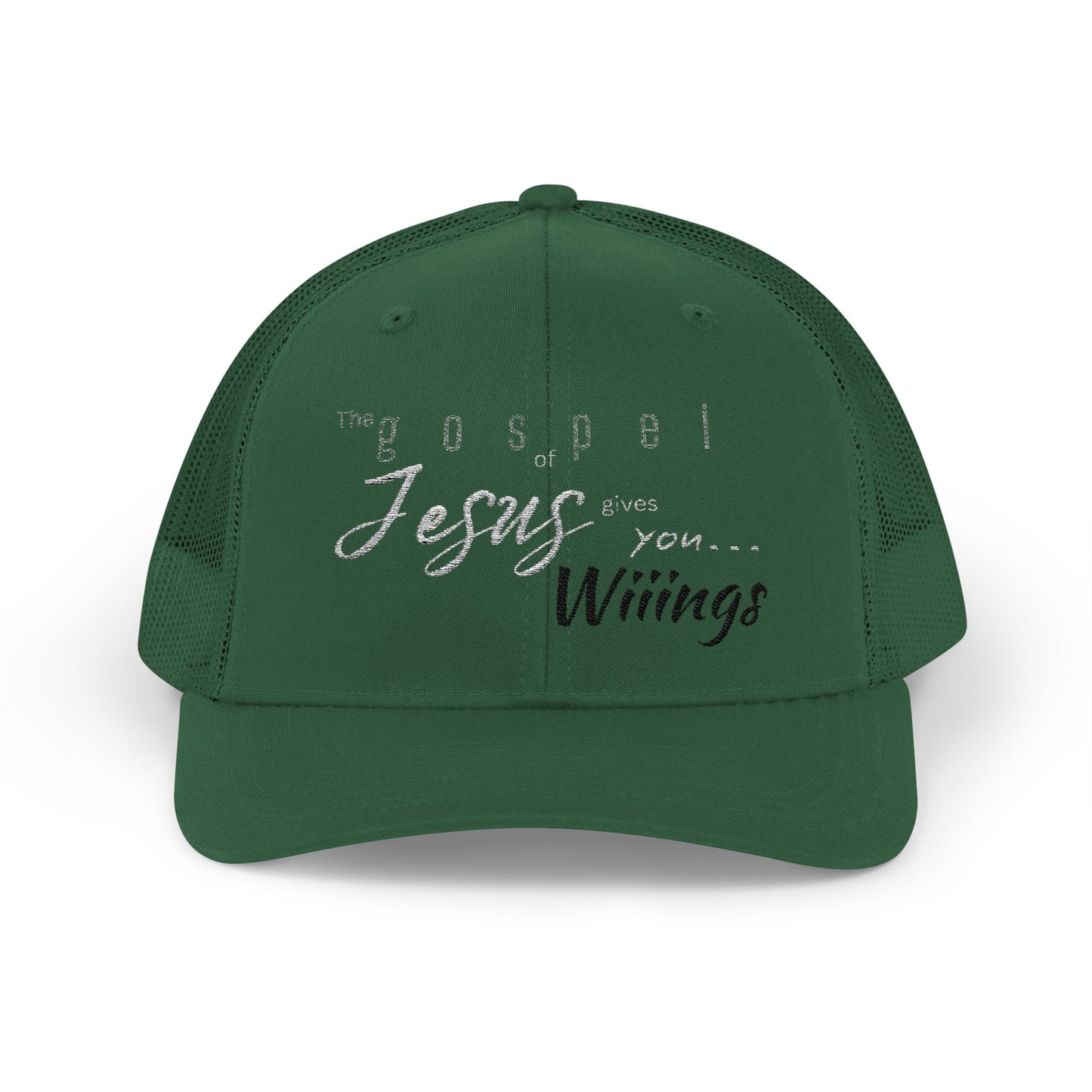 Unisex The Gospel of Jesus Gives... Snapback Trucker Cap - Embroidered