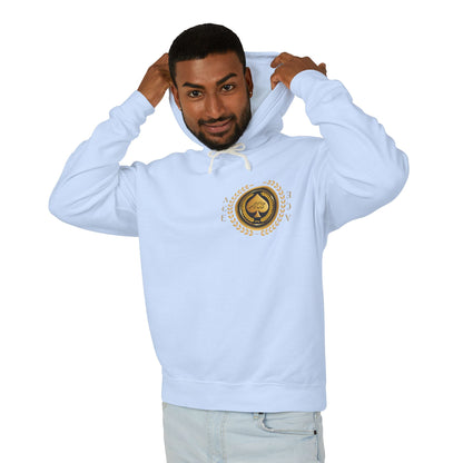 Unisex Gold Ace — Lightweight Hooded Sweatshirt