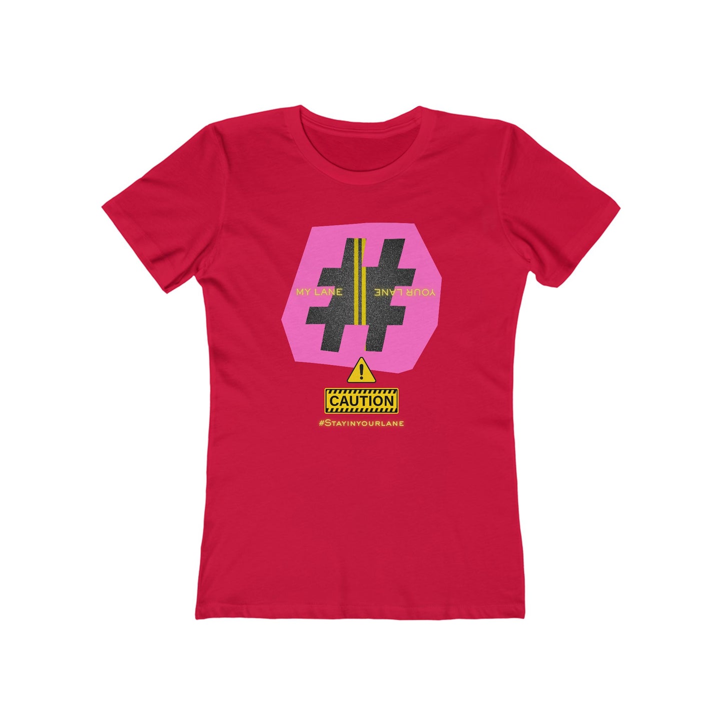 Pink Lanes Tee - Women’s Boyfriend Fit Celebration T-Shirt