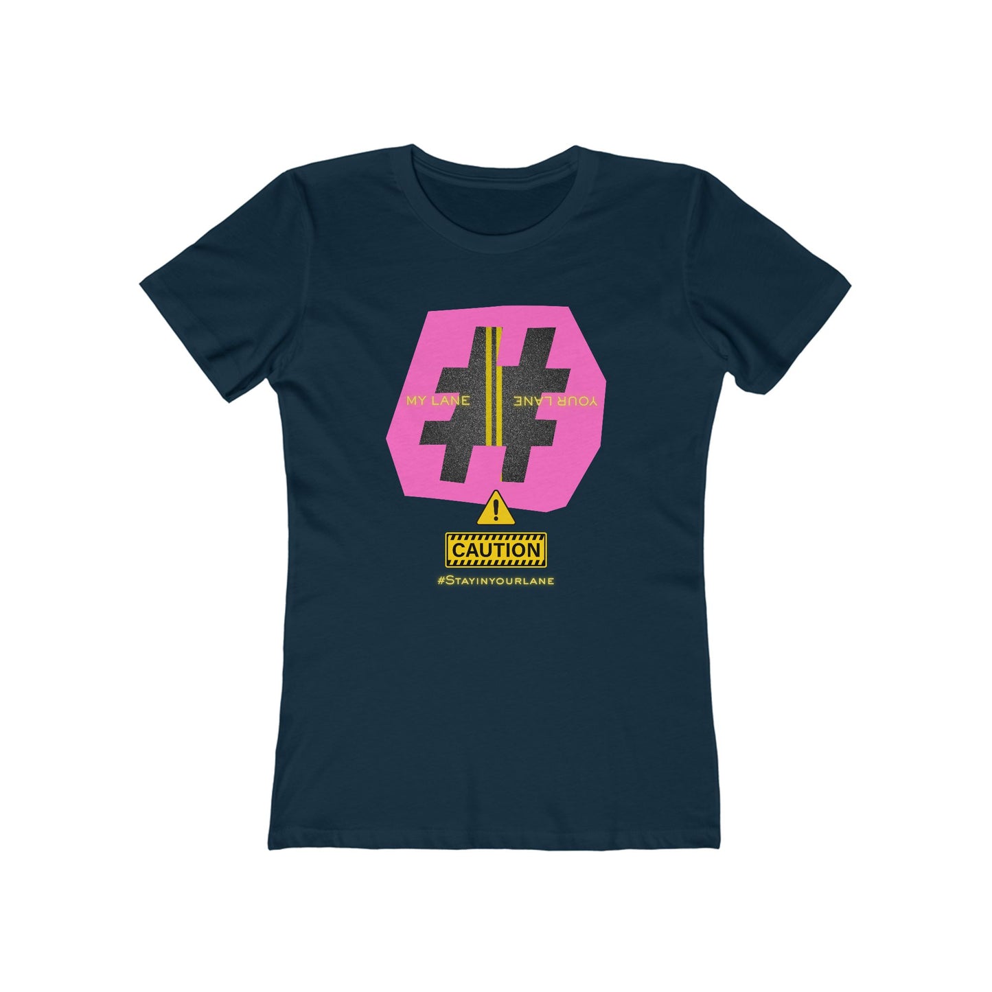 Pink Lanes Tee - Women’s Boyfriend Fit Celebration T-Shirt