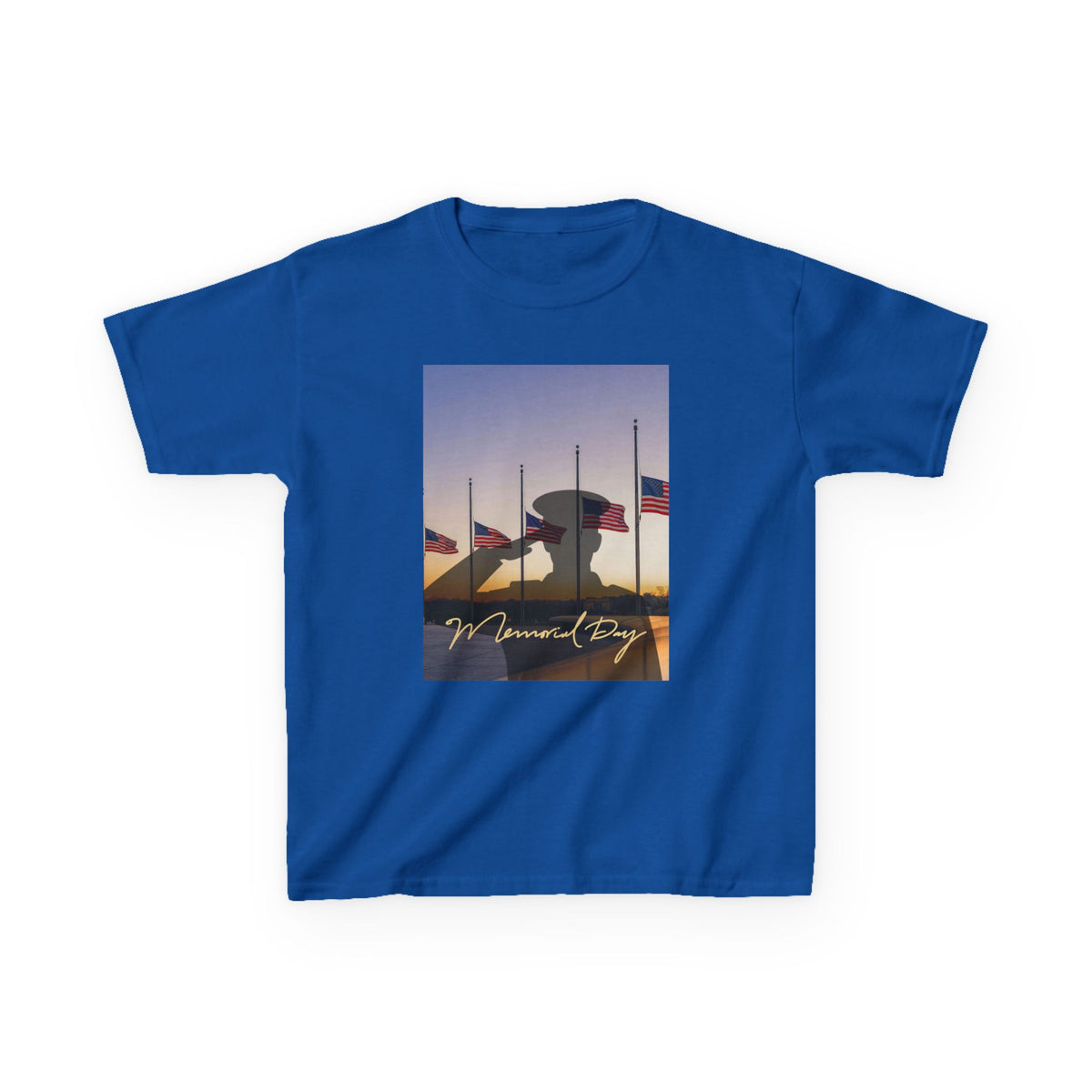 Half Mast Memorial Day Tee - G5000B Youth Graphic T-Shirt