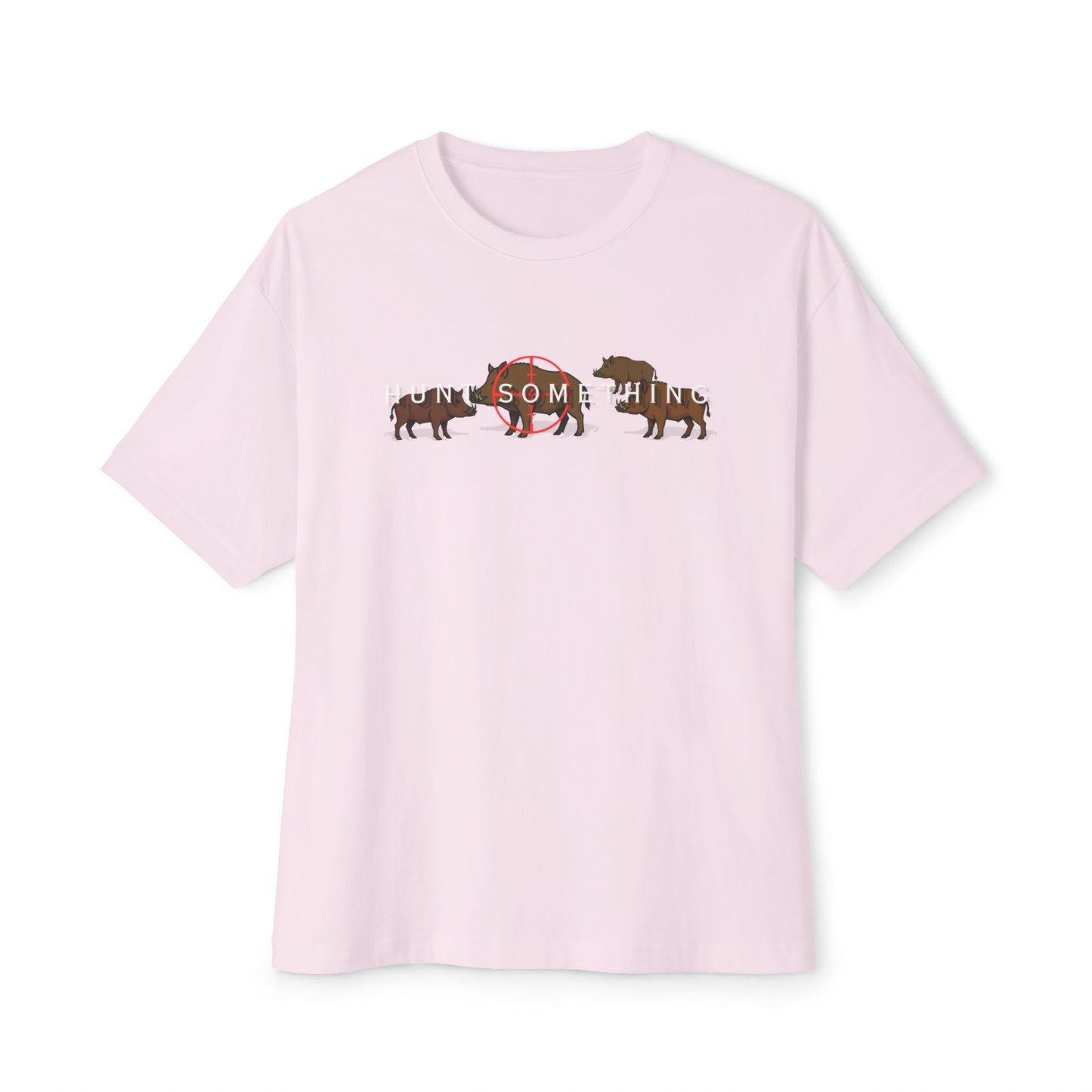 Hunt Something Wild Hog Tee – Oversized Box Graphic T-Shirt