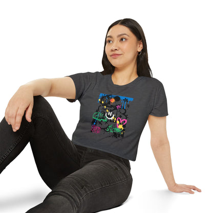 Copy of Graffiti Women B Ball Tee  — Women's Crop Top T-Shirt