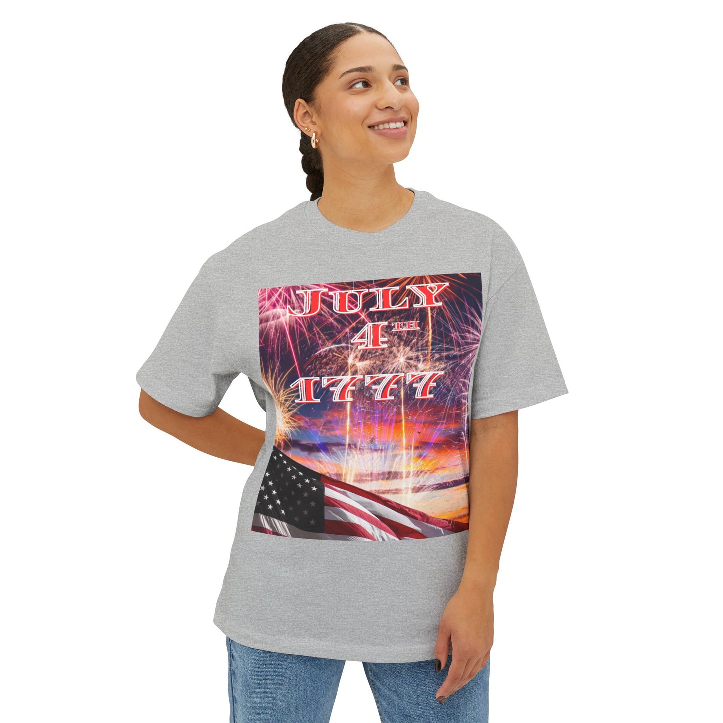 July 4th 1777 Tee – Oversized Box Graphic T-Shirt