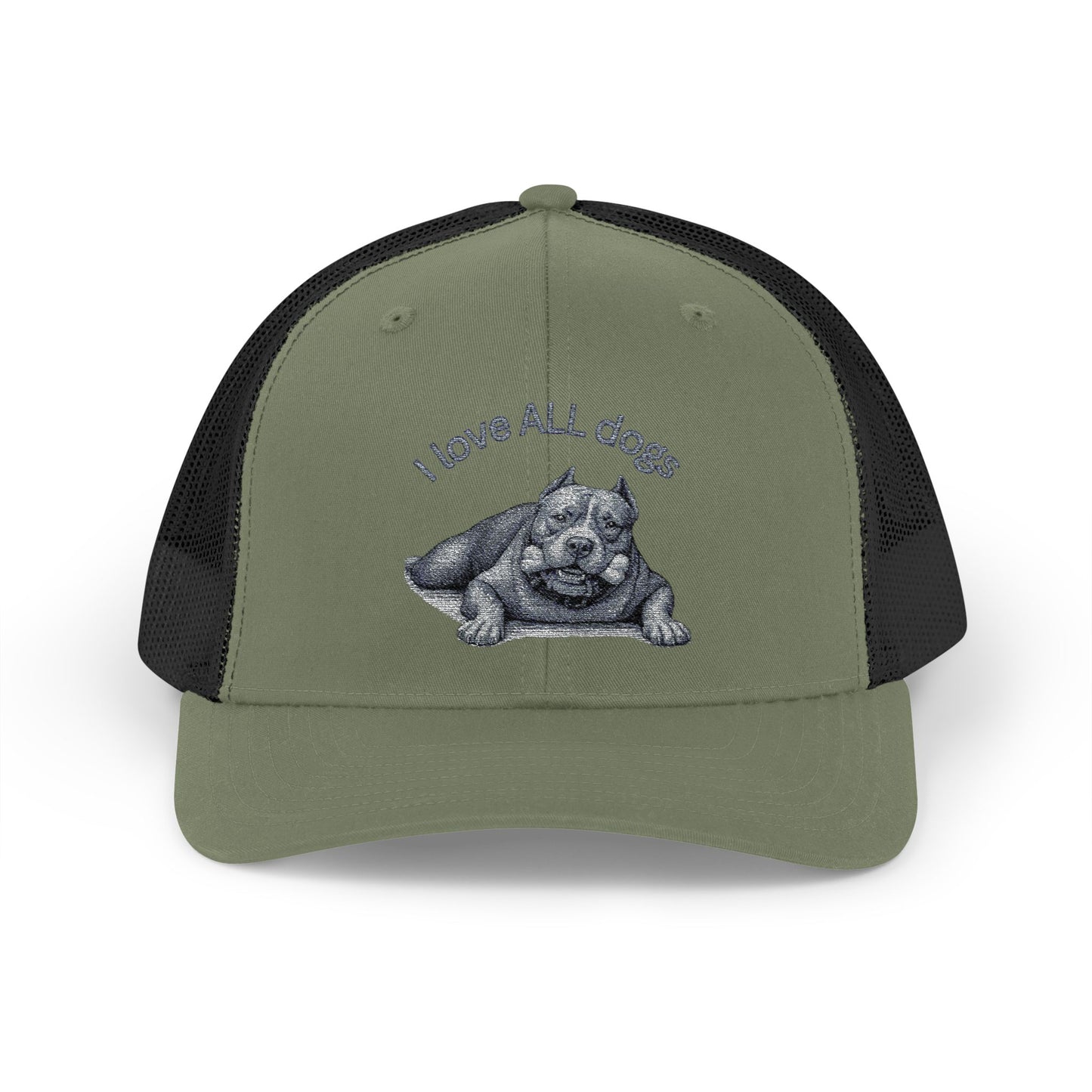 Unisex I love ALL Dogs Snapback Trucker Cap - Embroidered