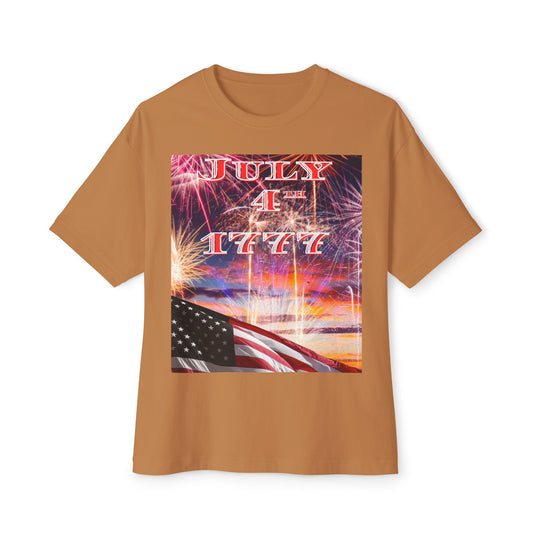 July 4th 1777 Tee – Oversized Box Graphic T-Shirt