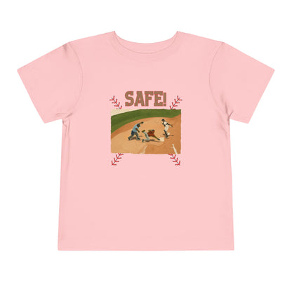 Safe Baseball Tee - Toddler Graphic T-Shirt