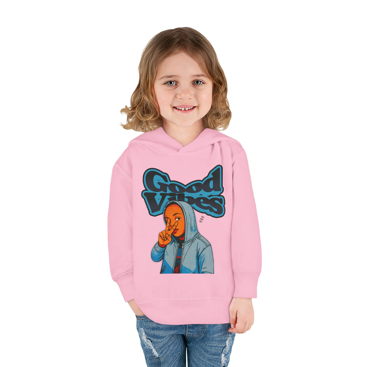 Peace Good Vibes  - Toddler Hoodie RS336