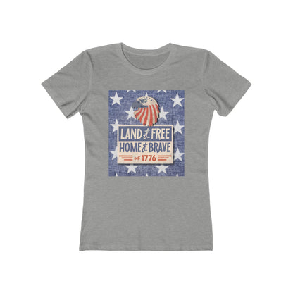 Land of Free Tee - Women’s Boyfriend Fit Celebration T-Shirt