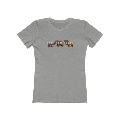 Hunt Something Wild Hog Tee - Women’s Boyfriend Fit Celebration T-Shirt