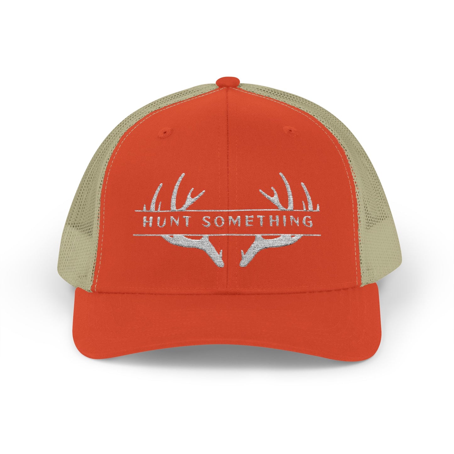 Unisex Hunt Something Deer Snapback Trucker Cap - Embroidered