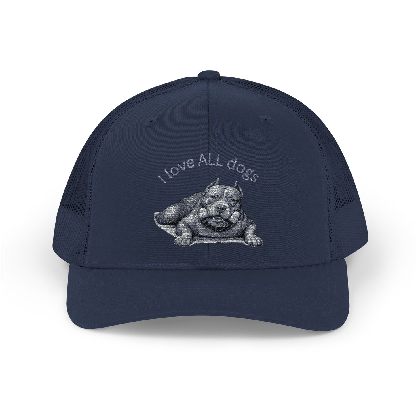 Unisex I love ALL Dogs Snapback Trucker Cap - Embroidered