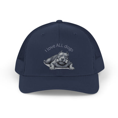 Unisex I love ALL Dogs Snapback Trucker Cap - Embroidered