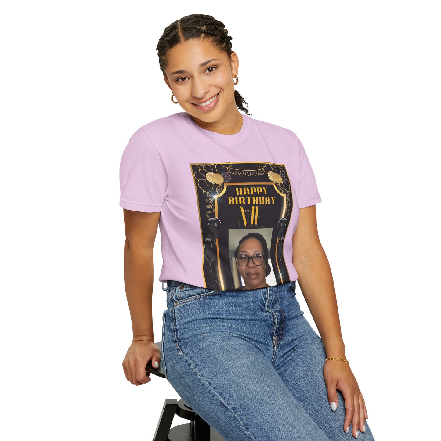 Black & Gold Bold Font Me B Day Personalize It! Tee - Unisex T-shirt
