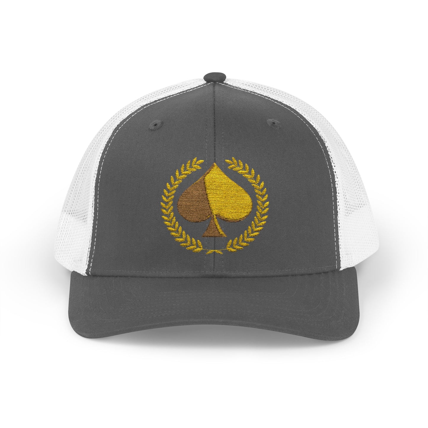 Unisex Gold Ace Snapback Trucker Cap - Embroidered