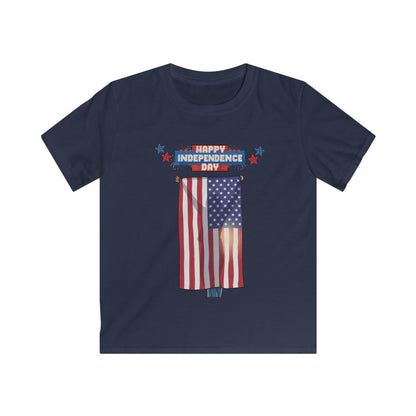July 4th Flag Holder Tee - Youth T-Shirt