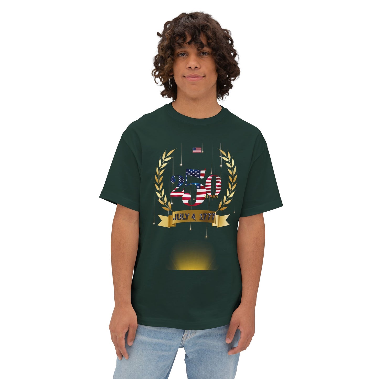 Celebrate 250 Tee – Oversized Box Graphic T-Shirt