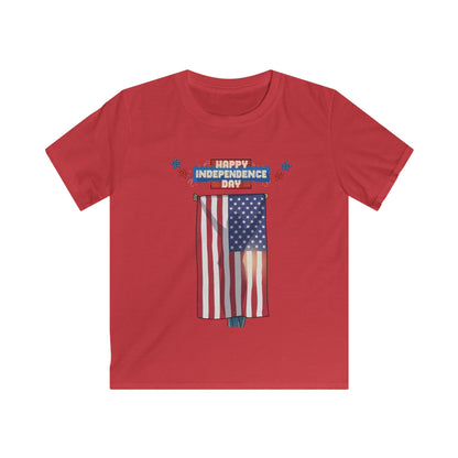 July 4th Flag Holder Tee - Youth T-Shirt