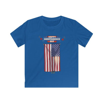 July 4th Flag Holder Tee - Youth T-Shirt