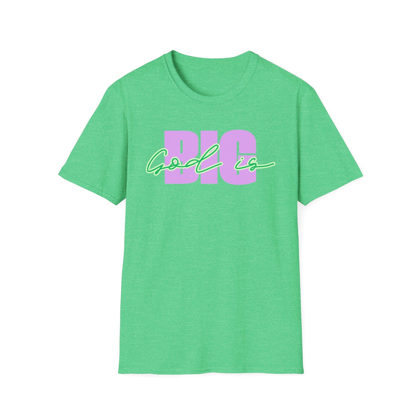 God is BIG (Lavender&Green)Tee - Unisex T- Shirt