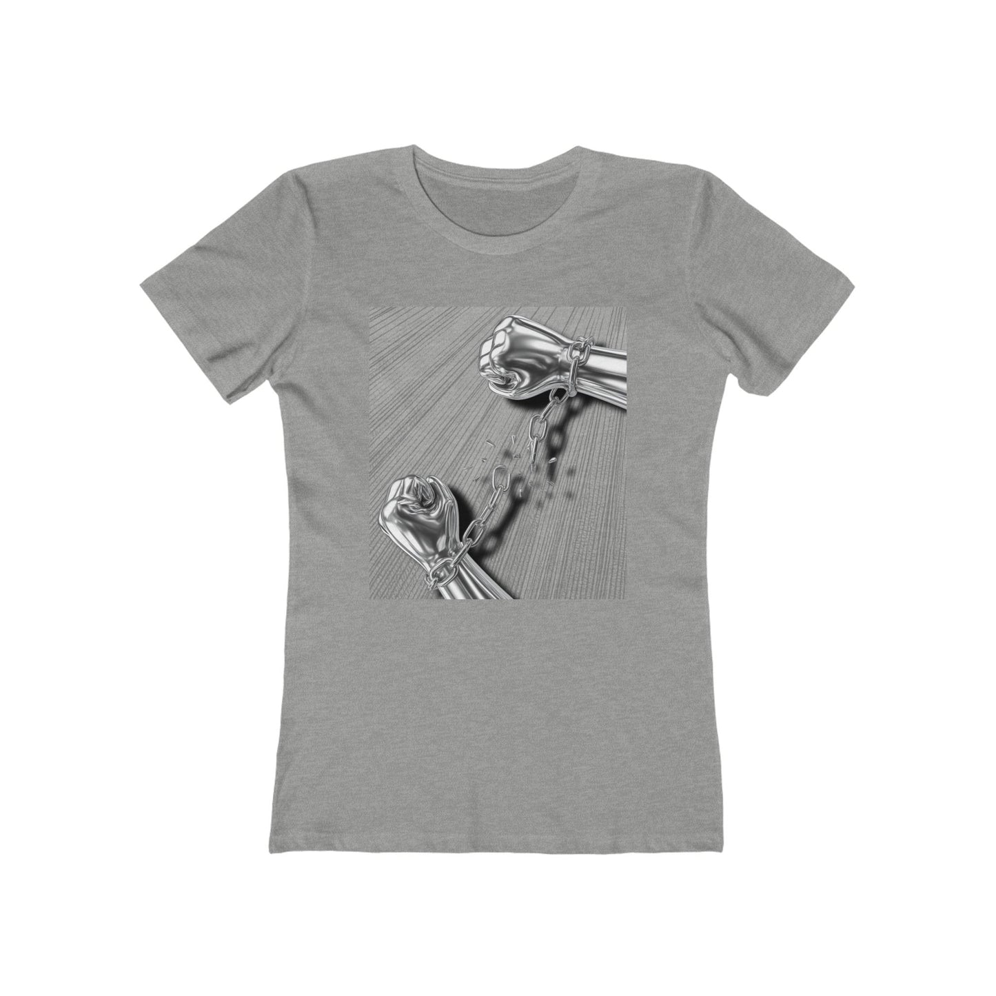 Chrome Chain Break Tee - Women’s Boyfriend Fit Celebration T-Shirt