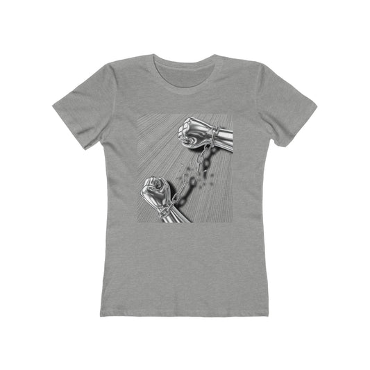 Chrome Chain Break Tee - Women’s Boyfriend Fit Celebration T-Shirt